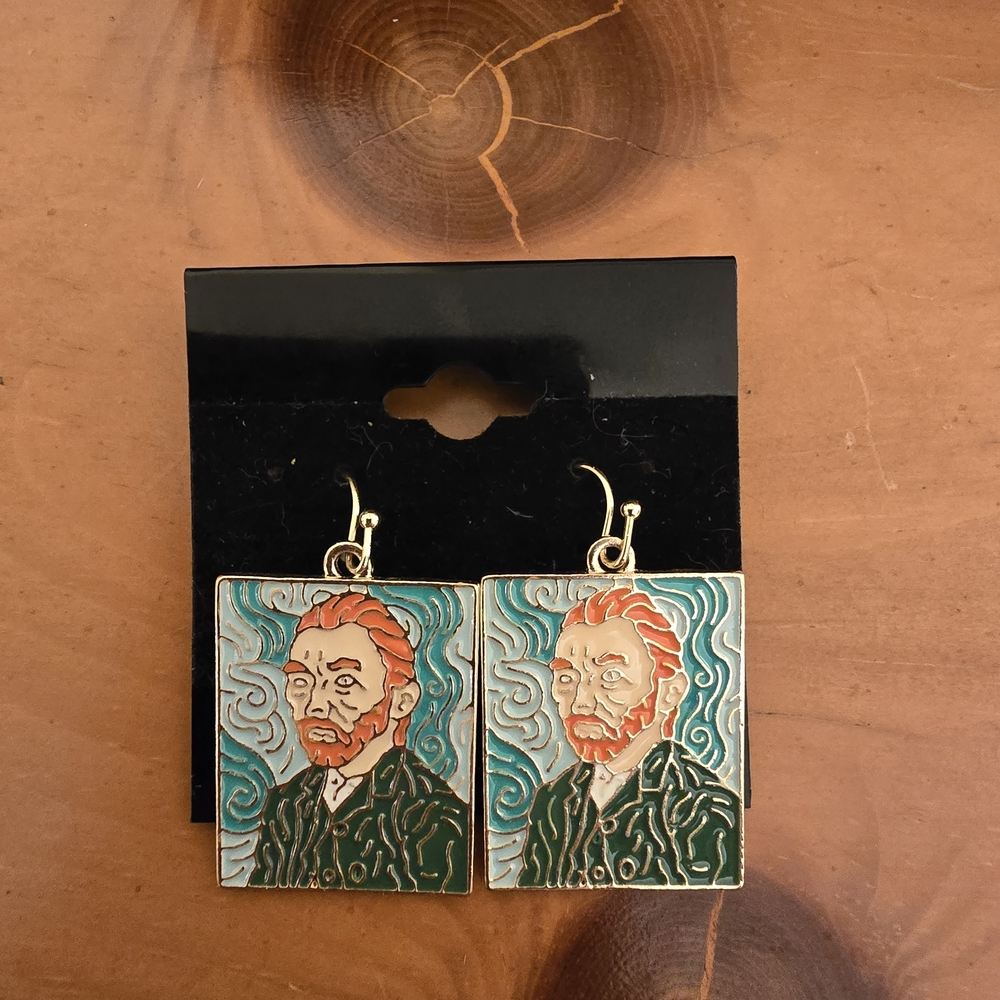 Vincent Van Gogh Portrait Earrings